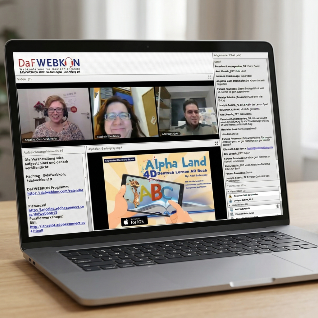 Interview bei der DaFWEBKON 2019 über Deutschlernen und Bildungsprojekt